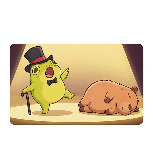 🎩 Стикер «Capybara Comics» для Telegram