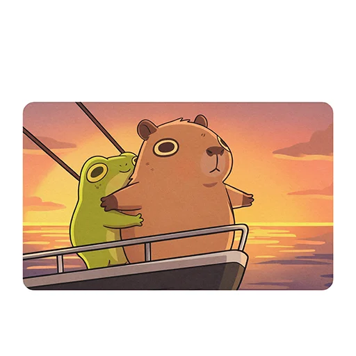 🚢 Стикер «Capybara Comics» для Telegram
