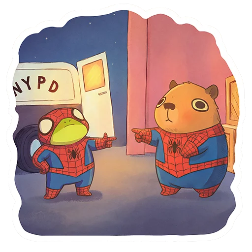 👉 Стикер «Capybara Comics» для Telegram