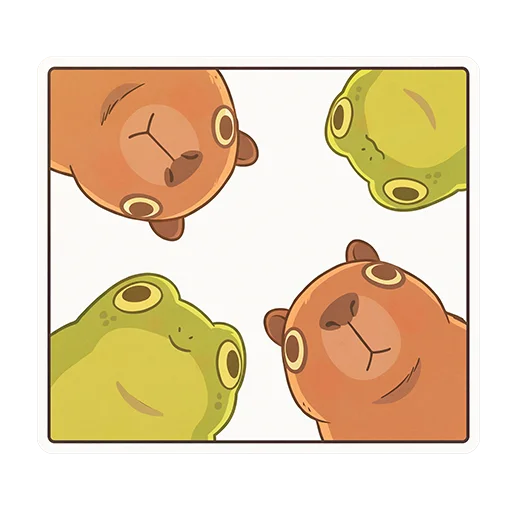 😳 Стикер «Capybara Comics» для Telegram