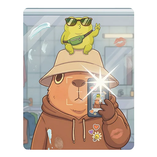 📸 Стикер «Capybara Comics» для Telegram