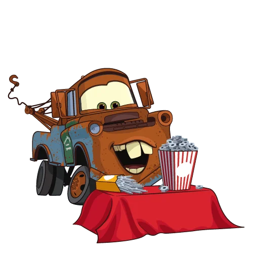 🍿 Стикер «Тачки Без Текста» для Telegram