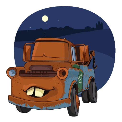 😴 Стикер «Тачки Без Текста» для Telegram