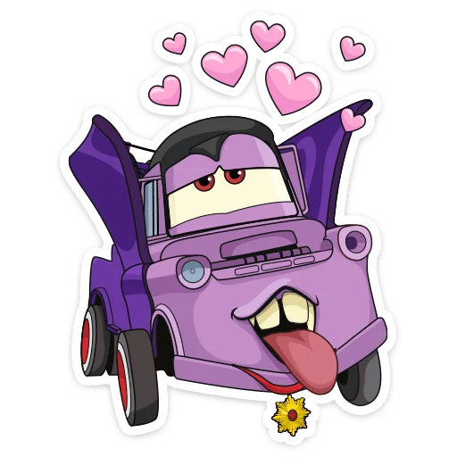 🥰 Стикер «Тачки» для Telegram