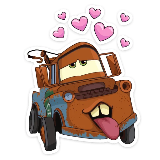 🥰 Стикер «Тачки» для Telegram