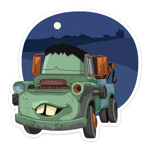😴 Стикер «Тачки» для Telegram
