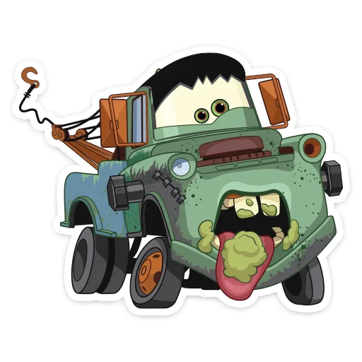 🤮 Стикер «Тачки» для Telegram