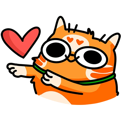 😘 Стикер «Рыжий кот Кешбэкс Без Текста» для Telegram