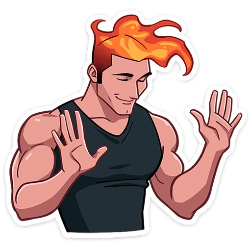 🖐 Стикер «Каспер» для Telegram