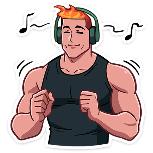 🎧 Стикер «Каспер» для Telegram