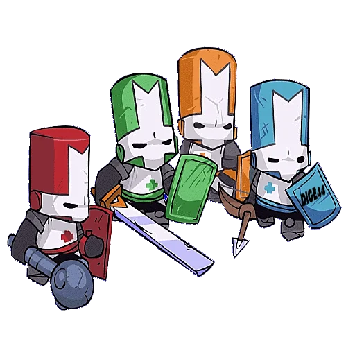 👥 Стикер «CASTLE CRASHERS» для Telegram