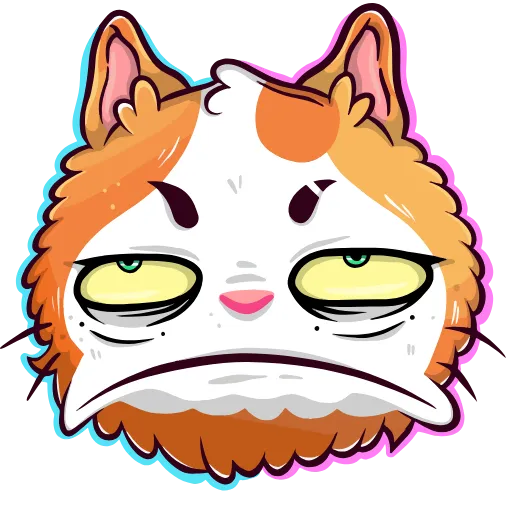 🙁 Эмодзи «Кот Лекс» для Telegram