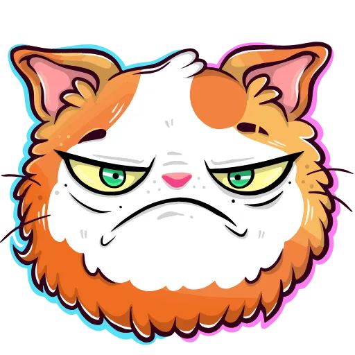 ☹️ Эмодзи «Кот Лекс» для Telegram