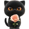 🌷 Эмодзи «Угрюмый кот» для Telegram