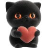 ❤️ Эмодзи «Угрюмый кот» для Telegram
