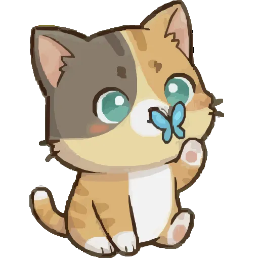 🦋 Эмодзи «Котенок БоБ» для Telegram