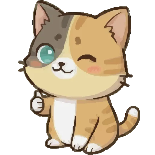 👍 Эмодзи «Котенок БоБ» для Telegram
