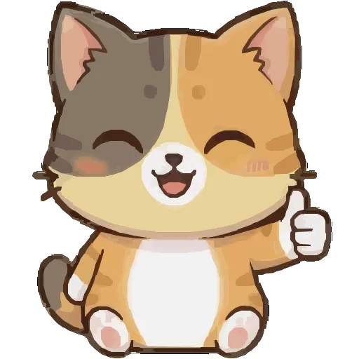 👍 Эмодзи «Котенок БоБ» для Telegram