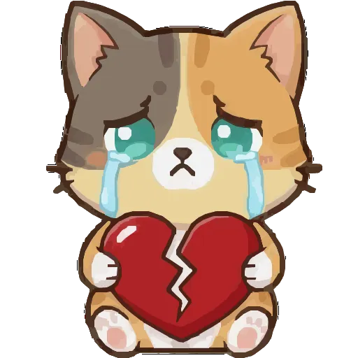 💔 Эмодзи «Котенок БоБ» для Telegram