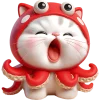 😖 Эмодзи «Кот кальмар» для Telegram