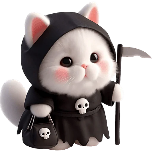 🥺 Стикер «Мрачный котик» для Telegram