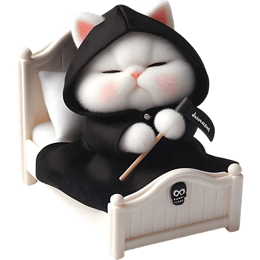 😴 Стикер «Мрачный котик» для Telegram