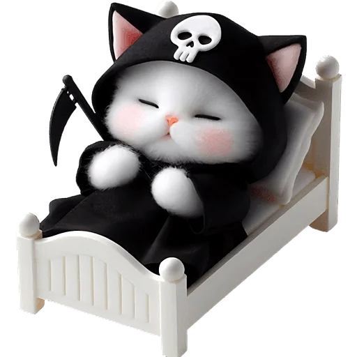 😴 Стикер «Мрачный котик» для Telegram