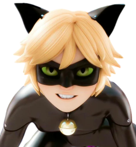 😺 Стикер «Cat Noir - Miraculous» для Telegram