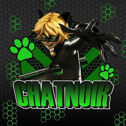 😺 Стикер «Cat Noir - Miraculous» для Telegram
