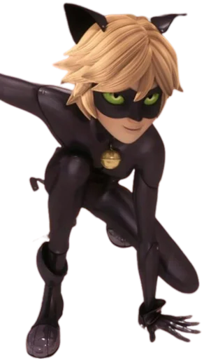 😺 Стикер «Cat Noir - Miraculous» для Telegram