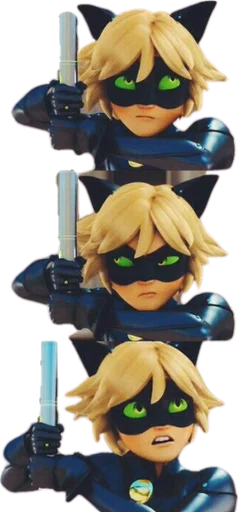 😺 Стикер «Cat Noir - Miraculous» для Telegram