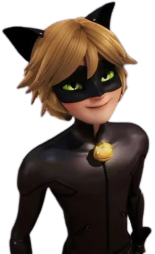 😺 Стикер «Cat Noir - Miraculous» для Telegram