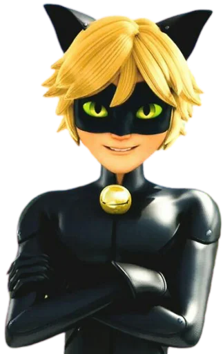 😺 Стикер «Cat Noir - Miraculous» для Telegram