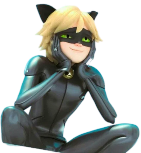 😺 Стикер «Cat Noir - Miraculous» для Telegram