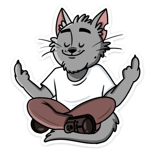 🖕 Стикер «Кот Степан ВК» для Telegram