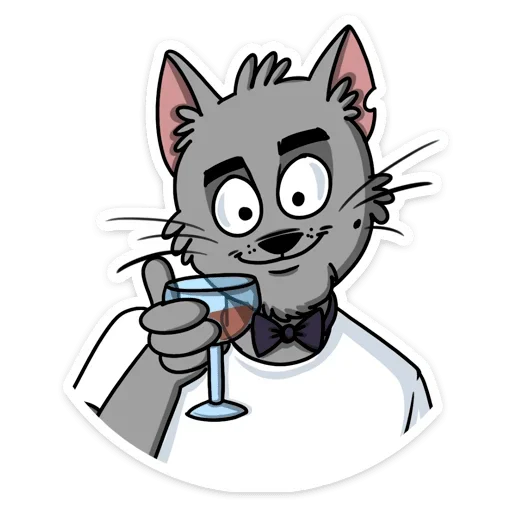 🍷 Стикер «Кот Степан ВК» для Telegram
