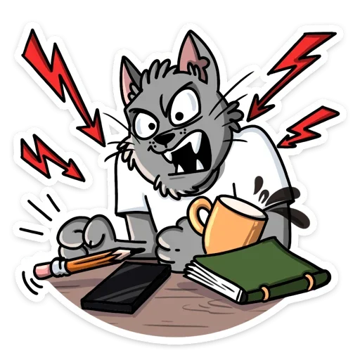😡 Стикер «Кот Степан ВК» для Telegram