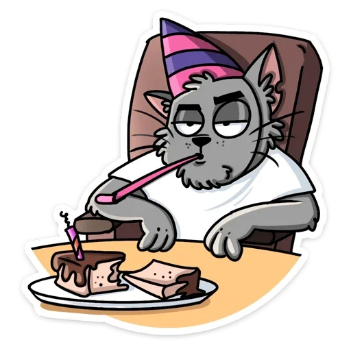 🥳 Стикер «Кот Степан ВК» для Telegram