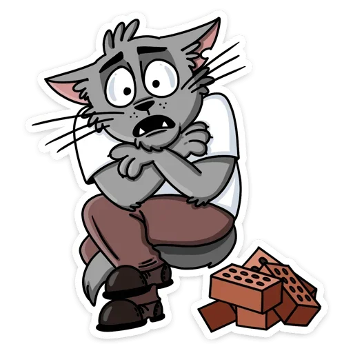 🧱 Стикер «Кот Степан ВК» для Telegram