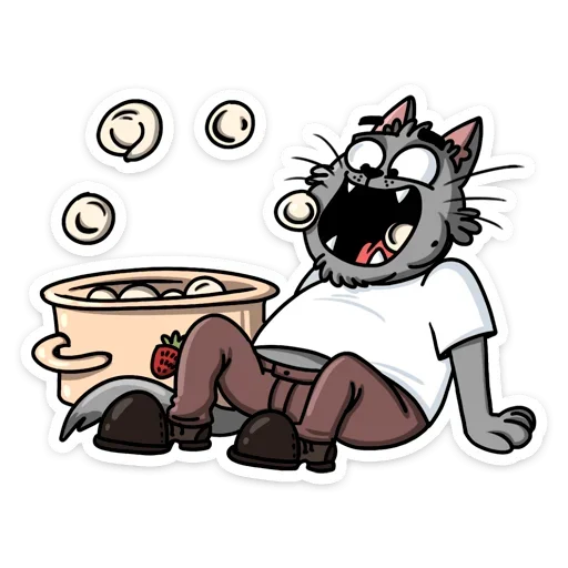 🍽 Стикер «Кот Степан ВК» для Telegram