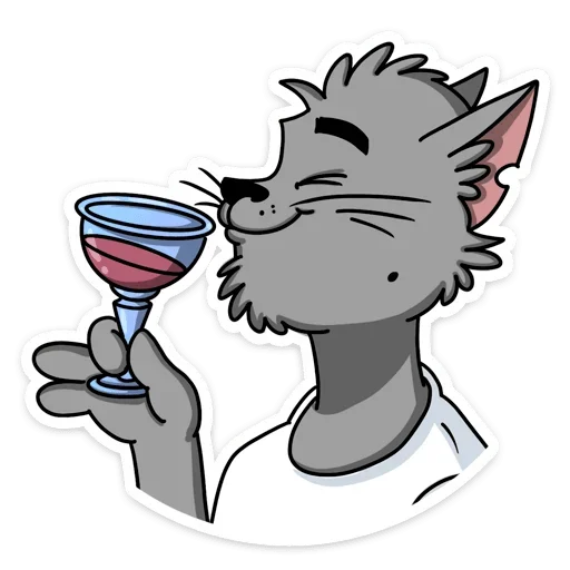 🍷 Стикер «Кот Степан ВК» для Telegram
