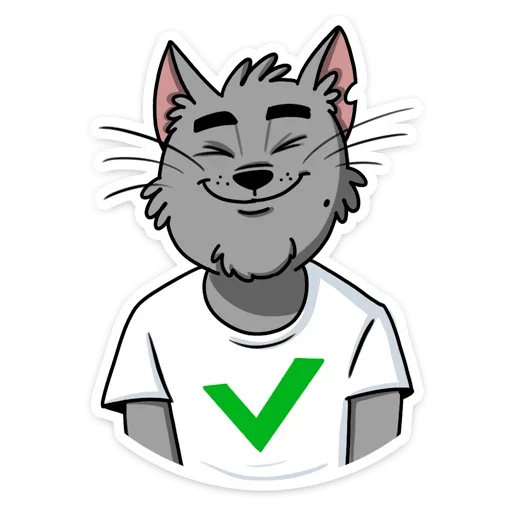 ☺ Стикер «Кот Степан ВК» для Telegram
