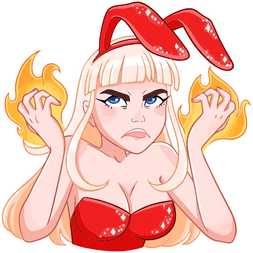 😡 Эмодзи «Каталина Блэк» для Telegram
