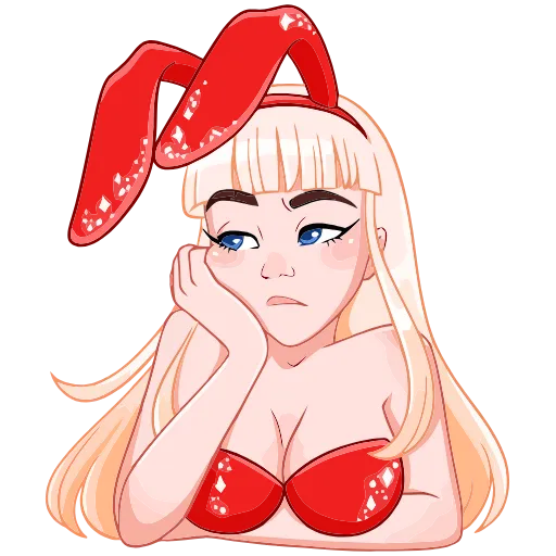 😕 Эмодзи «Каталина Блэк» для Telegram