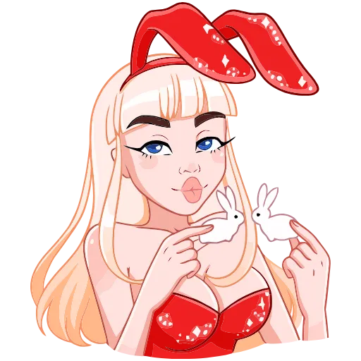 😘 Эмодзи «Каталина Блэк» для Telegram