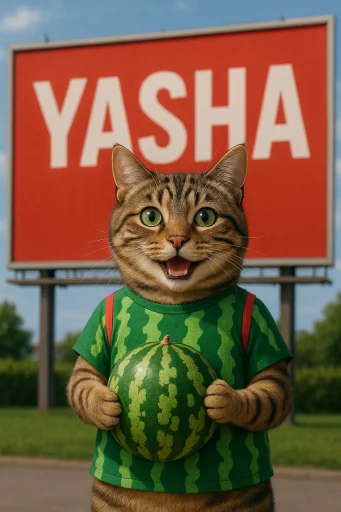 Стикерпак Cat And Watermelon для Telegram — скачать