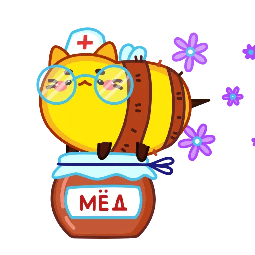 🍯 Стикер «CatBee» для Telegram