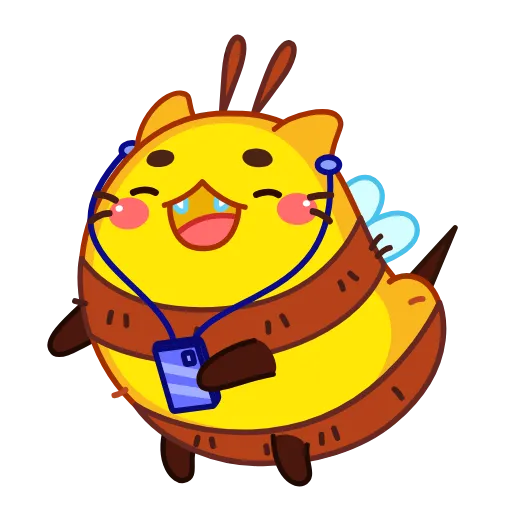 💃 Стикер «CatBee» для Telegram
