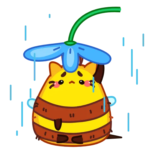 😔 Стикер «CatBee» для Telegram