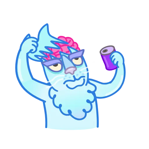 😵‍💫 Стикер «Chilled Cat» для Telegram